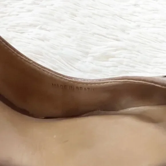 Pour La Victoire‎ Veder Hazelnut Brown Laser Cutout Platform Heels Size 7.5 - Picture 6 of 9